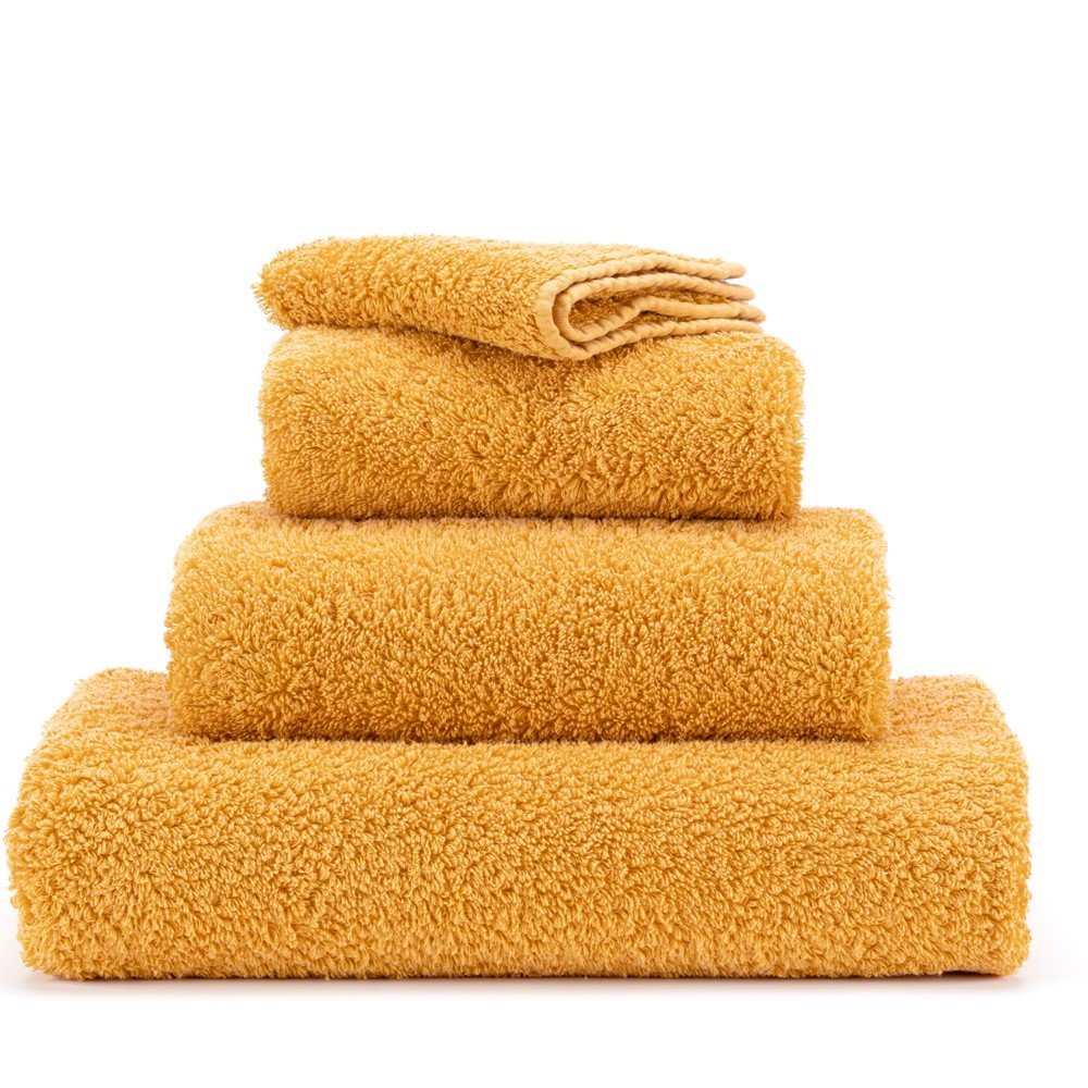 Super Pile Plain Bathroom Towels by Designer Abyss & Habidecor 870 in Curcuma